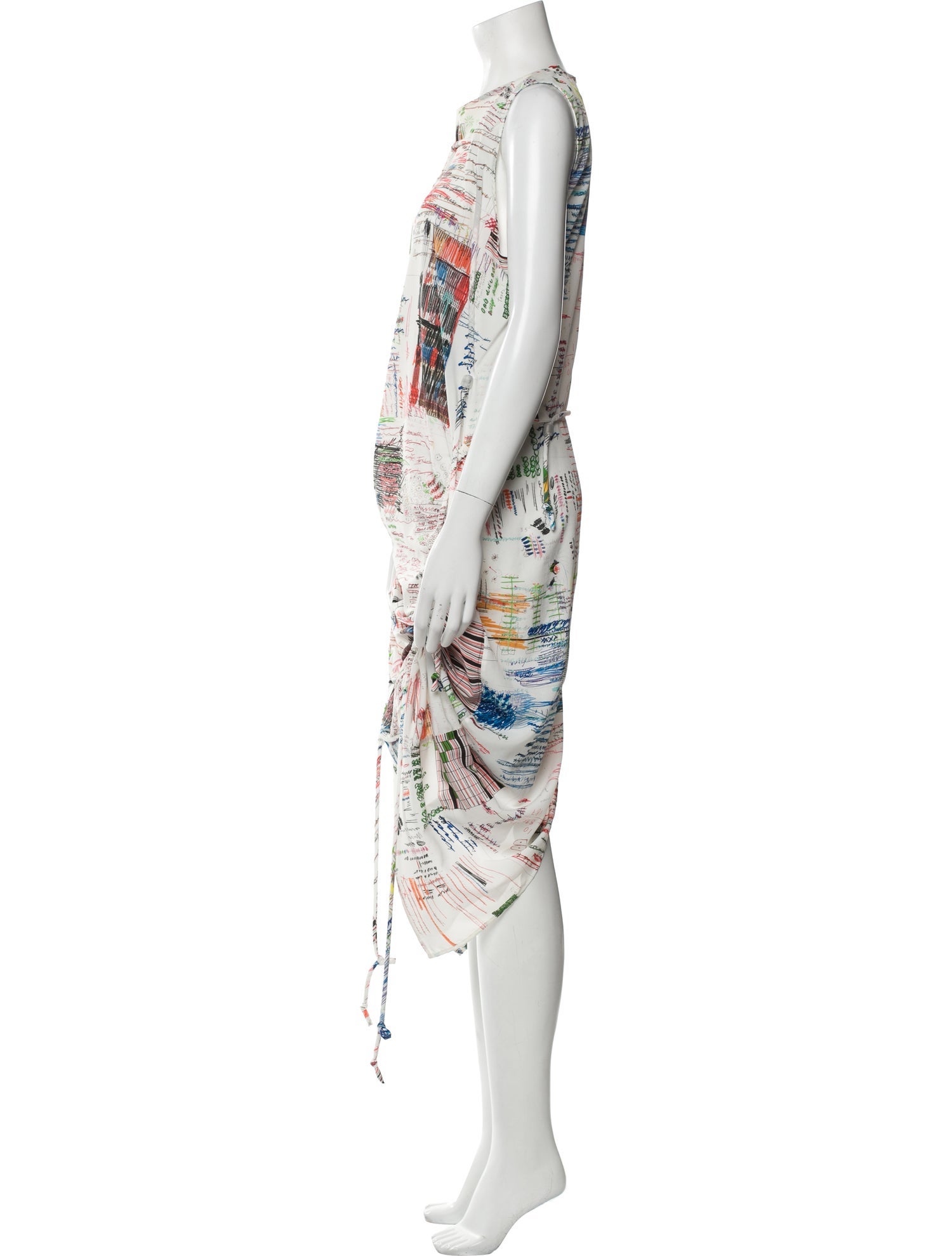 Eckhaus Latta Printed Midi Length Dress