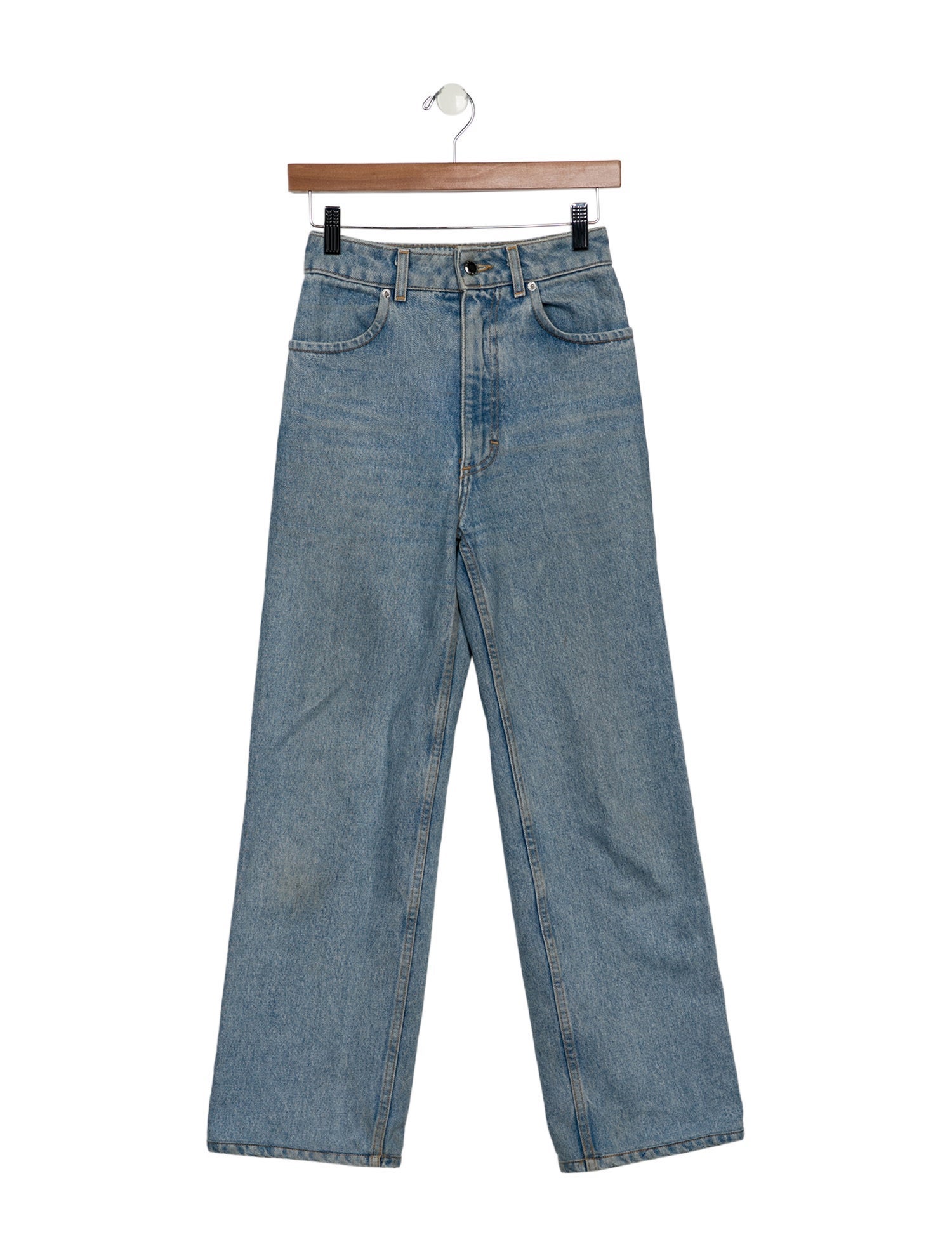 Eckhaus Latta High-Rise Wide Leg Jeans