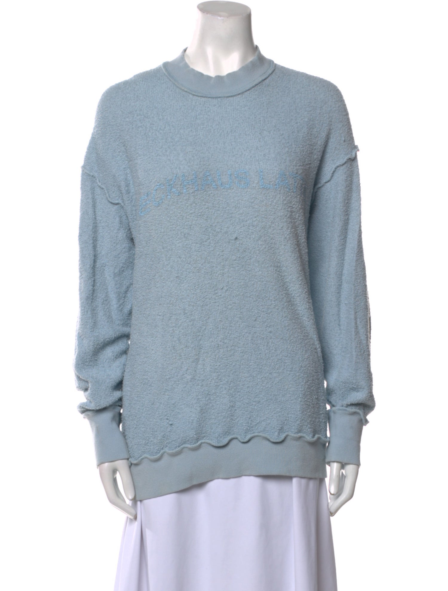 Eckhaus Latta Crew Neck Long Sleeve Sweatshirt