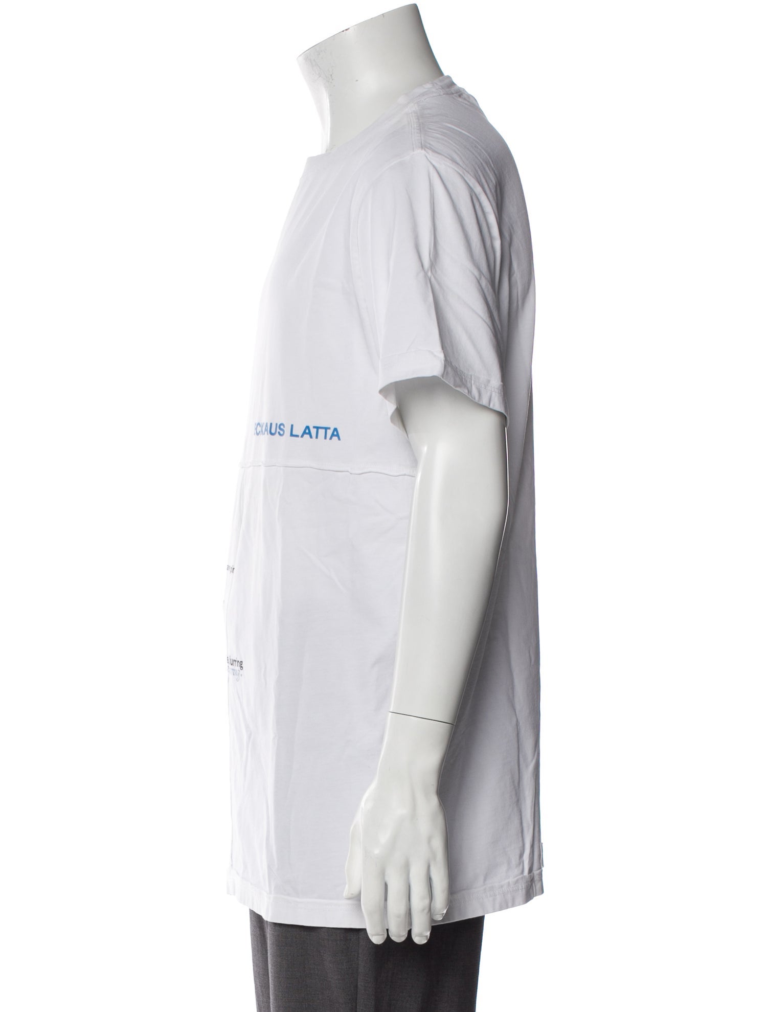 Eckhaus Latta Graphic Print Crew Neck T-Shirt