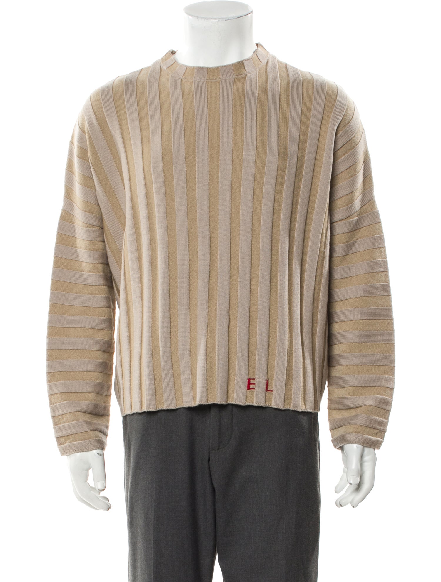 Eckhaus Latta Merino Wool Striped Sweater