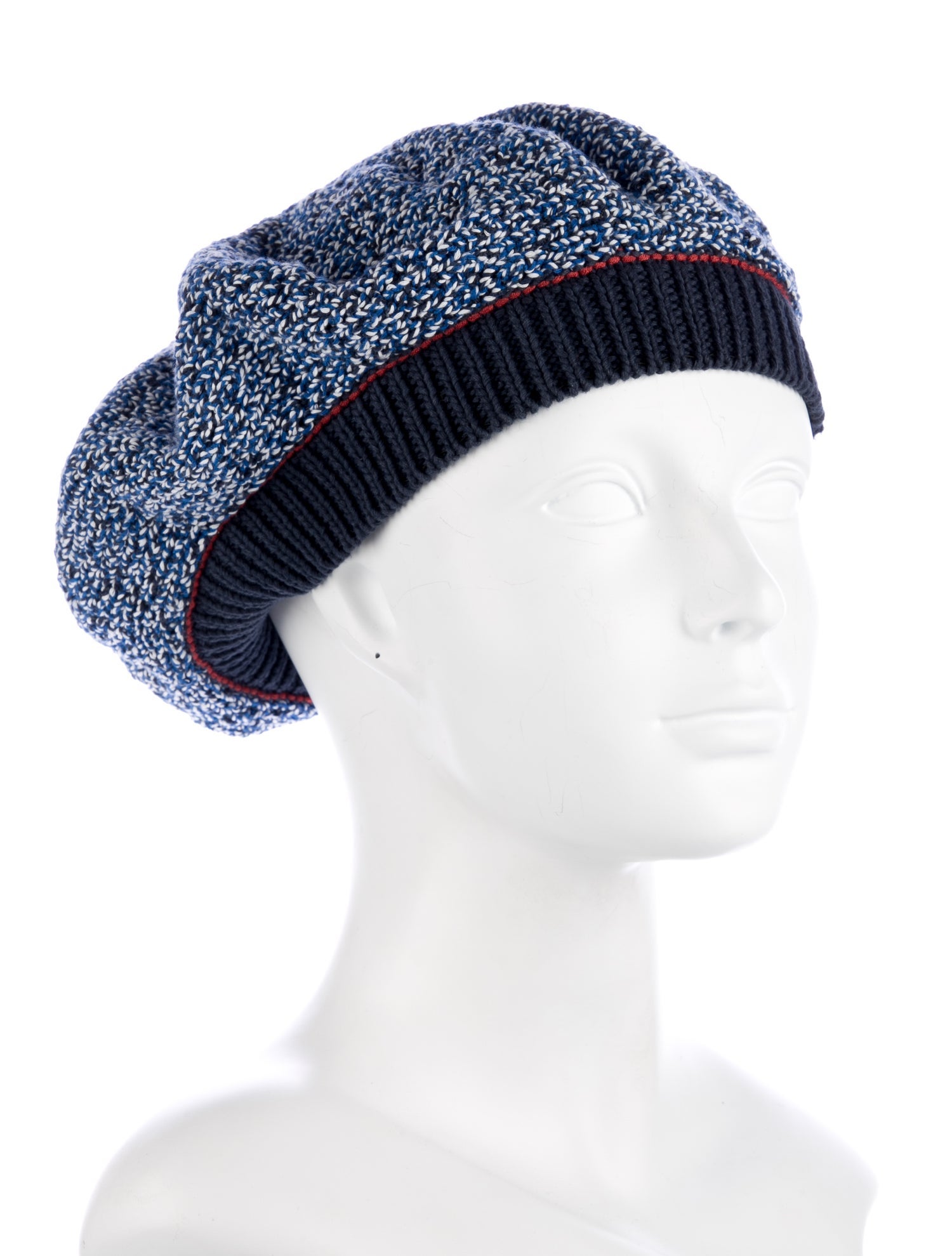 Eckhaus Latta Cotton Knit Pattern Beanie