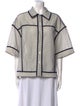 Eckhaus Latta Printed Short Sleeve Button-Up Top