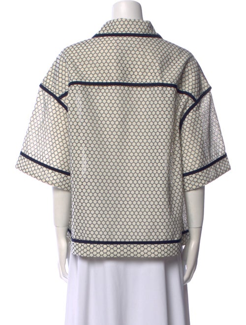 Eckhaus Latta Printed Short Sleeve Button-Up Top