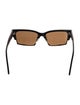 Eckhaus Latta Square Tinted Sunglasses