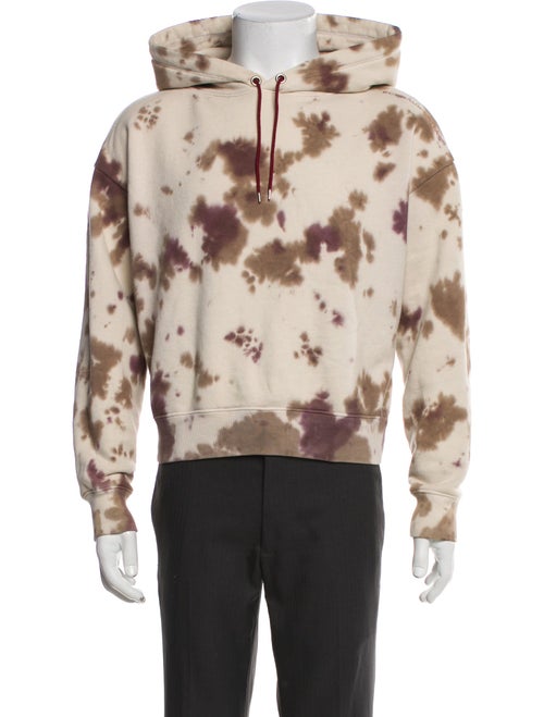 Eckhaus Latta Tie-Dye Print Mock Neck Hoodie