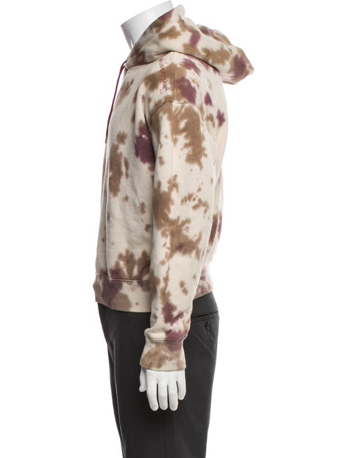Eckhaus Latta Tie-Dye Print Mock Neck Hoodie