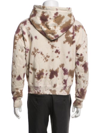 Eckhaus Latta Tie-Dye Print Mock Neck Hoodie