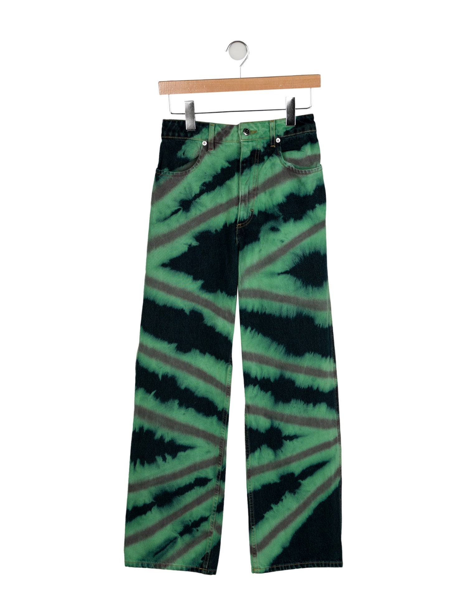 Eckhaus Latta High-Rise Wide Leg Jeans