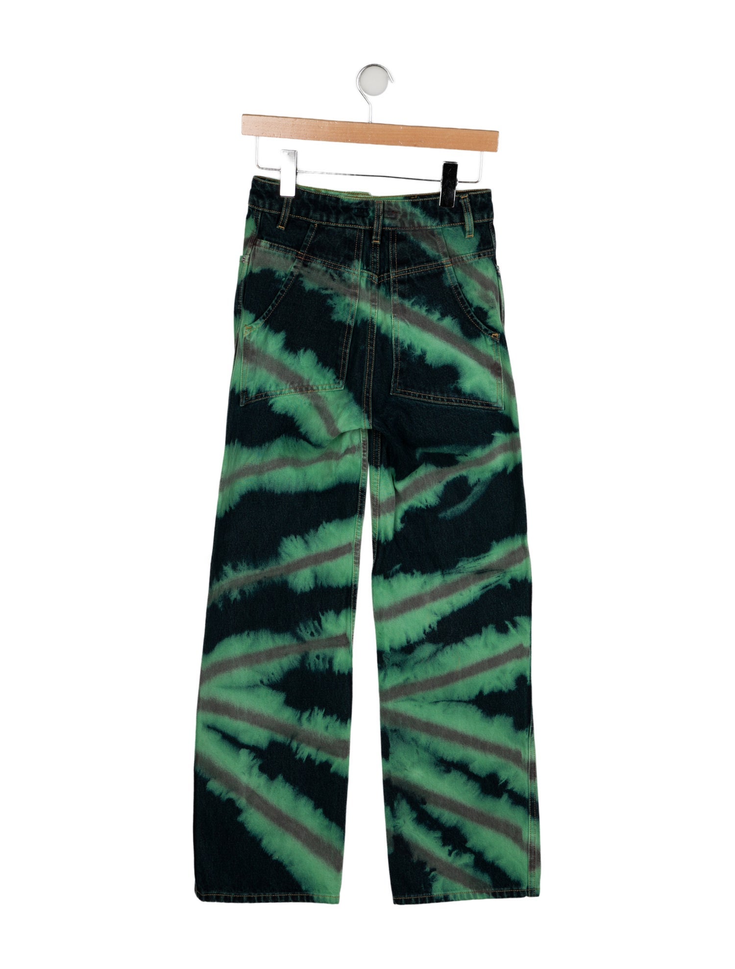 Eckhaus Latta High-Rise Wide Leg Jeans