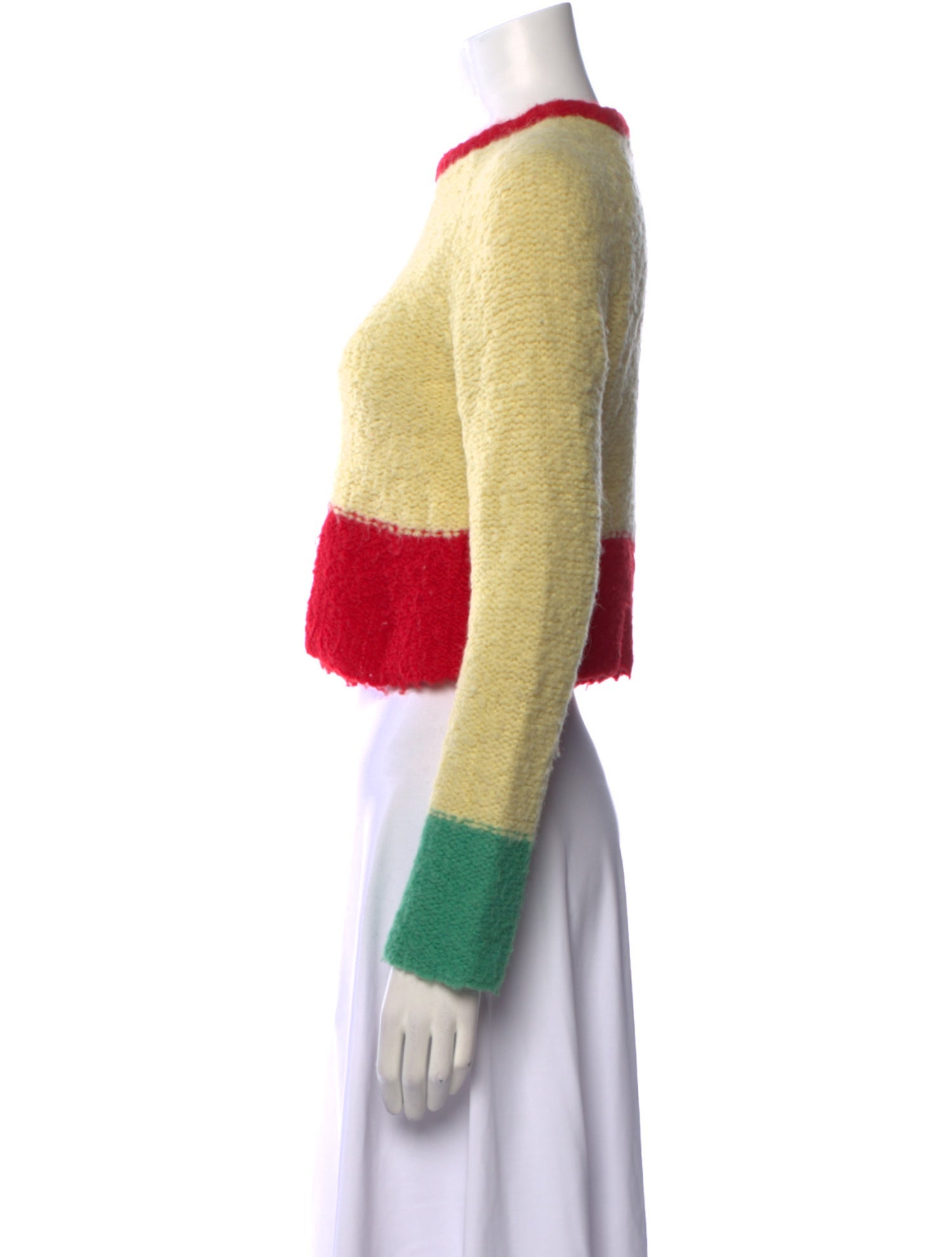Eckhaus Latta Alpaca Colorblock Pattern Sweater