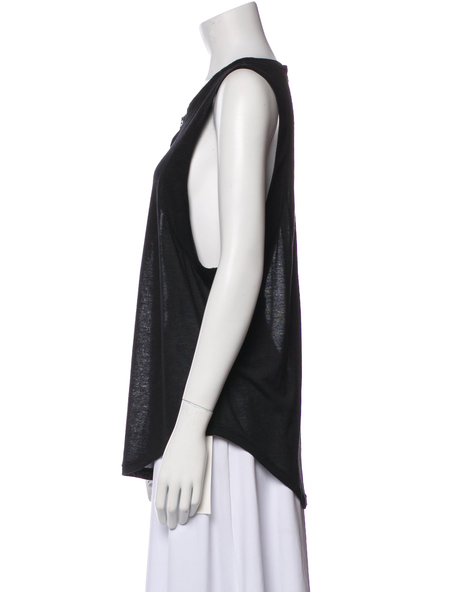 Eckhaus Latta Crew Neck Sleeveless Top