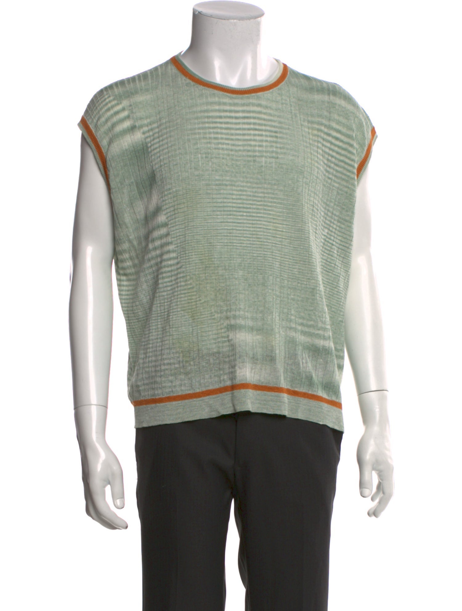 Eckhaus Latta Linen Striped T-Shirt