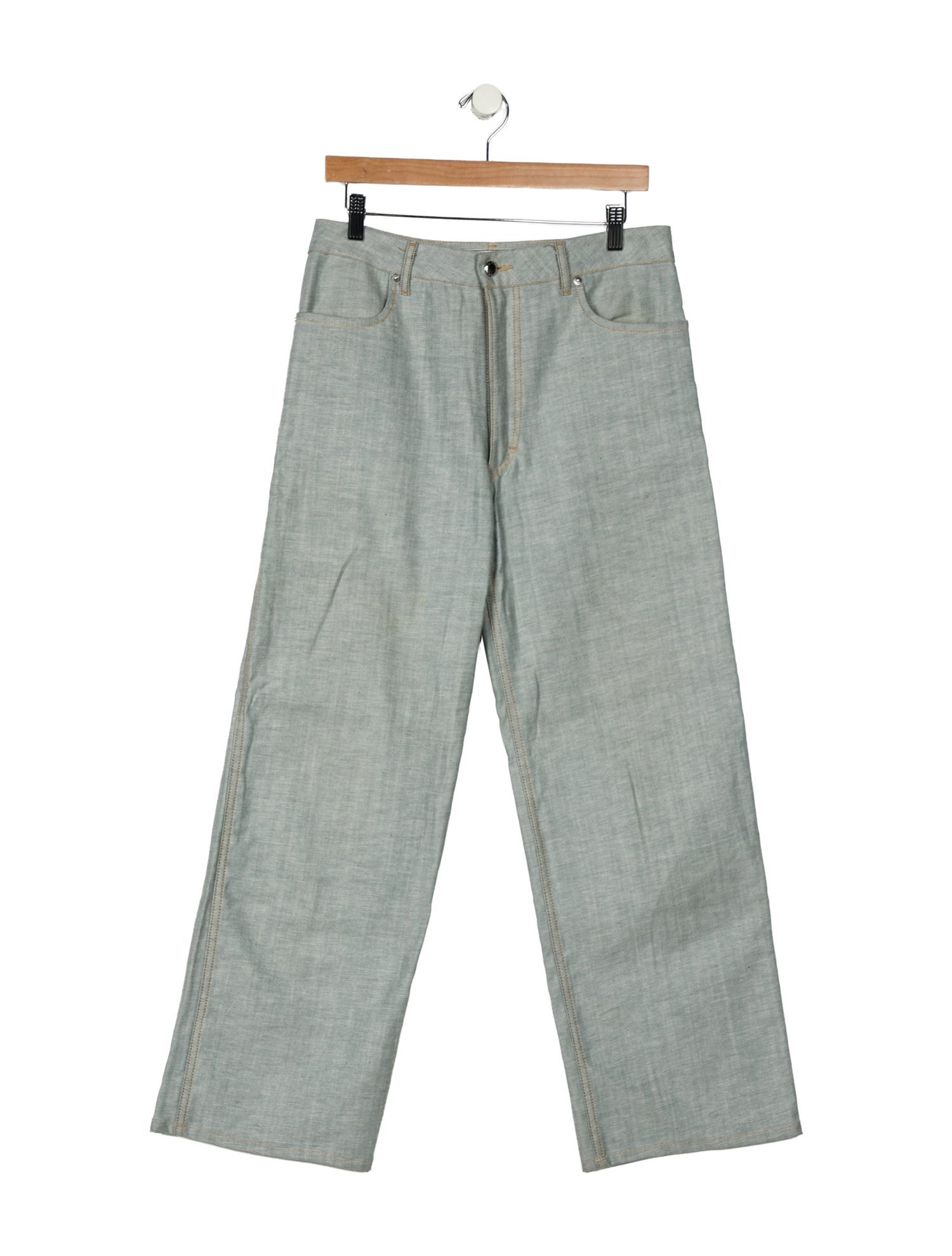 Eckhaus Latta High-Rise Wide Leg Jeans