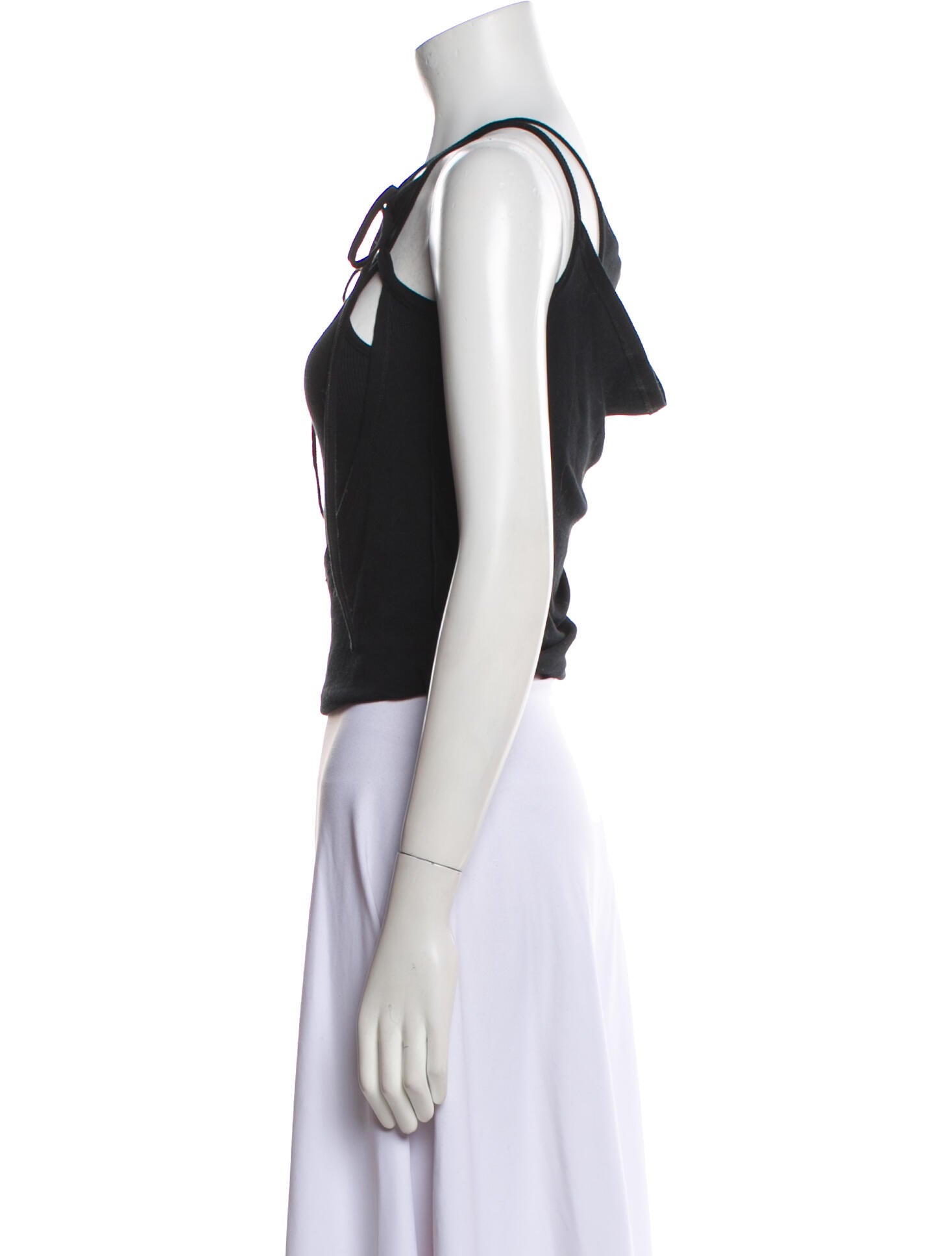 Eckhaus Latta Halterneck Sleeveless Crop Top