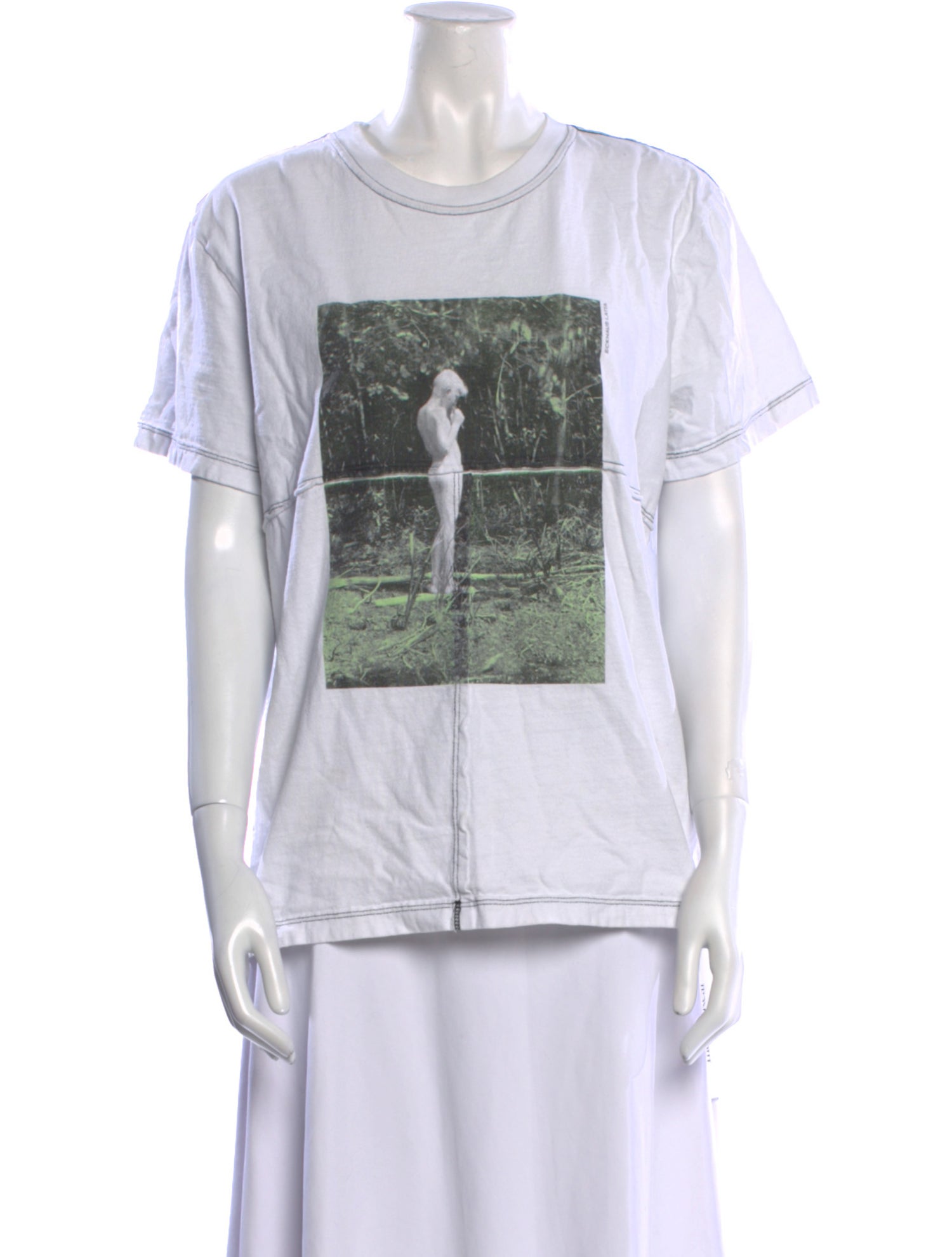 Eckhaus Latta Graphic Print Crew Neck T-Shirt