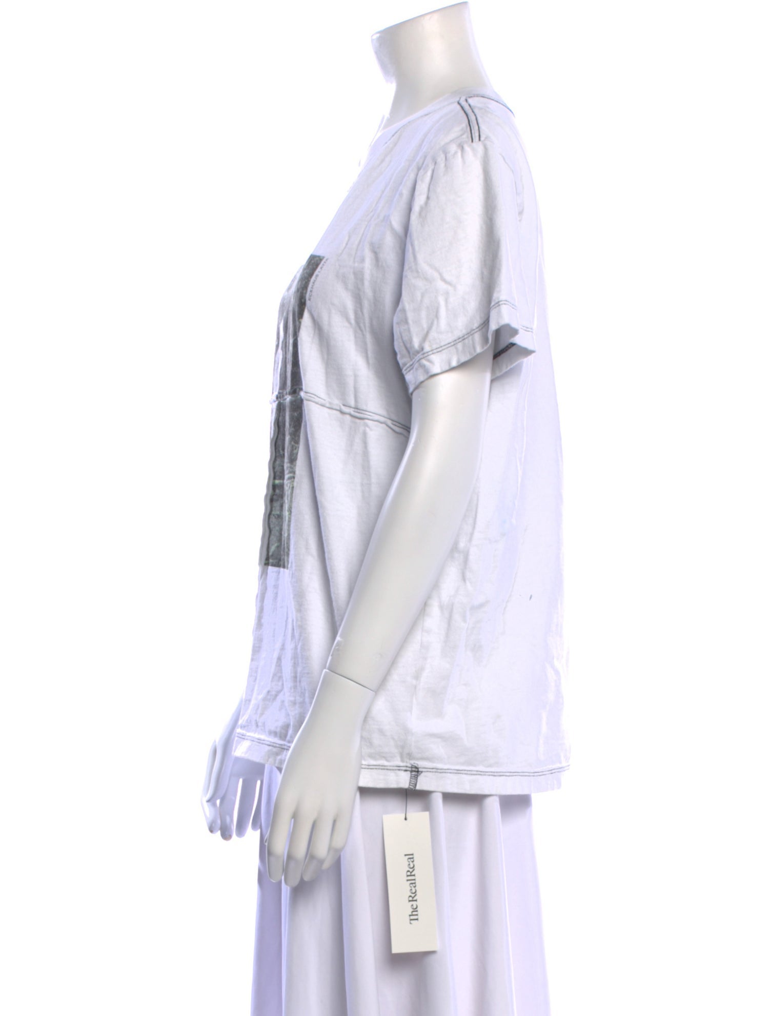 Eckhaus Latta Graphic Print Crew Neck T-Shirt