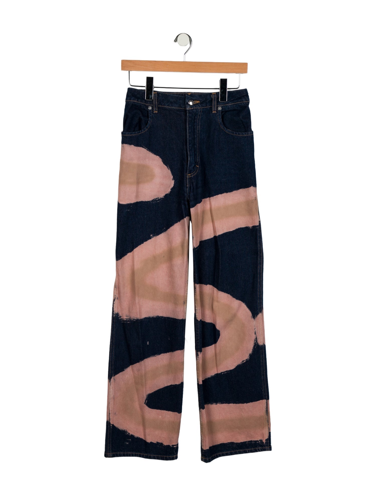 Eckhaus Latta High-Rise Wide Leg Jeans