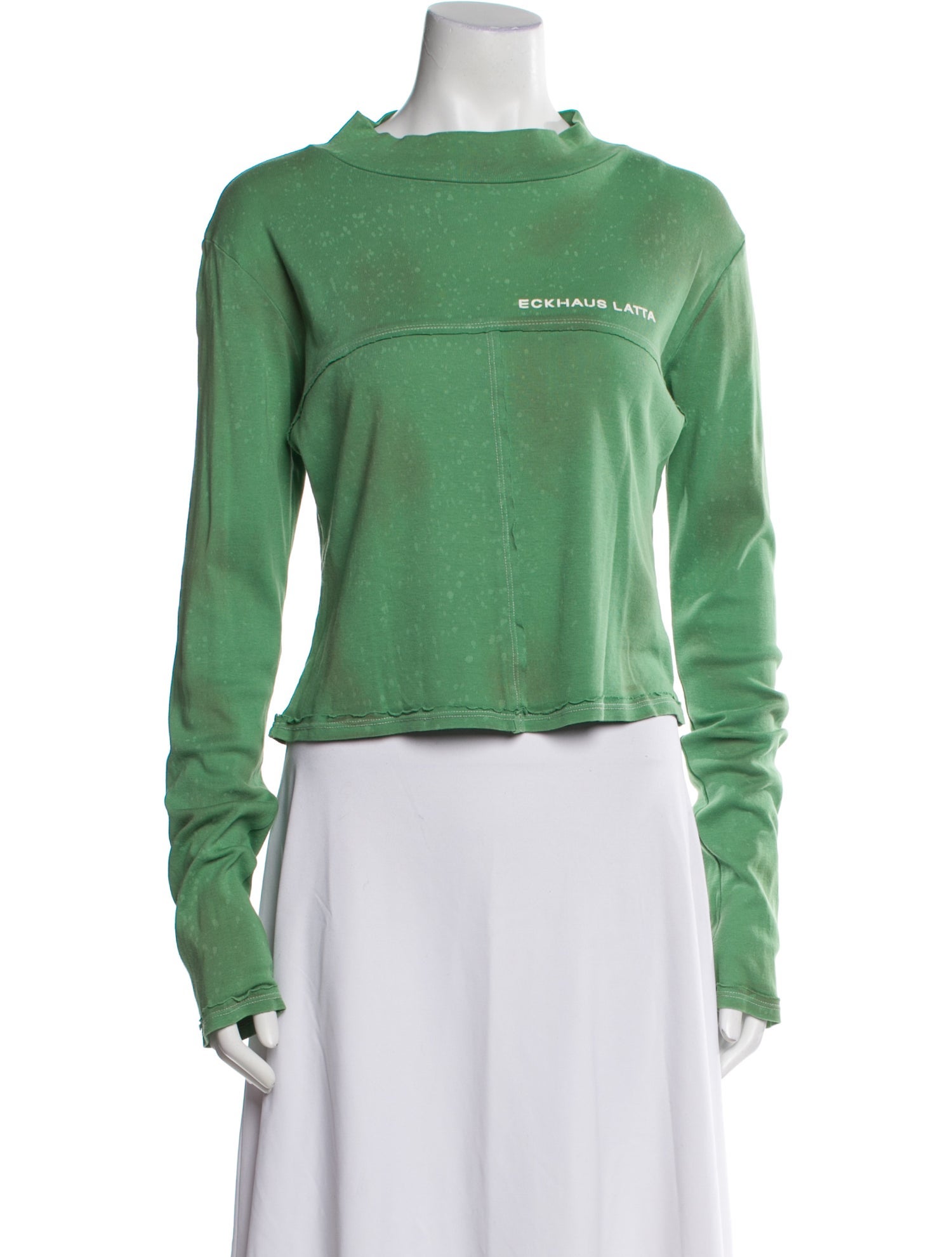 Eckhaus Latta Printed Mock Neck Sweatshirt