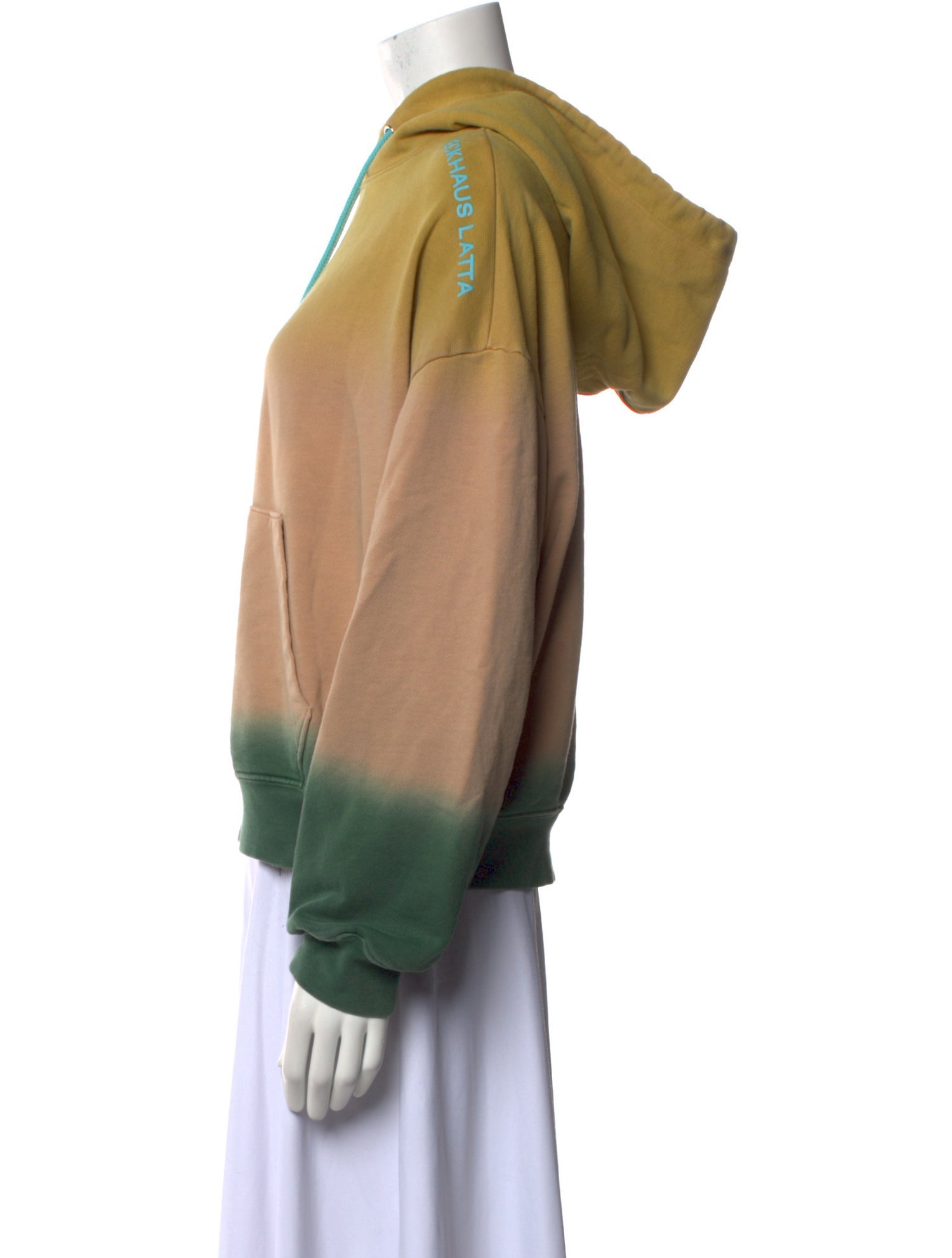 Eckhaus Latta Colorblock Pattern V-Neck Sweatshirt