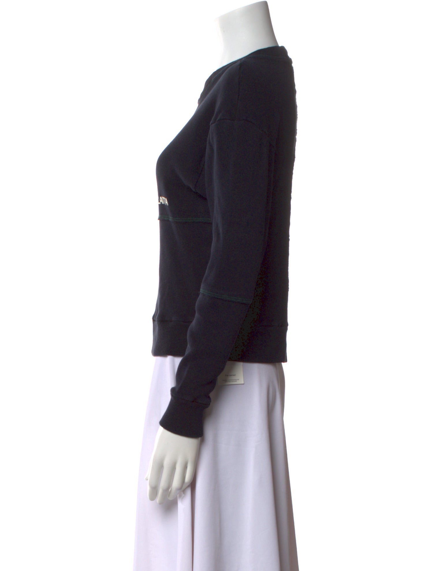 Eckhaus Latta Graphic Print Crew Neck Sweatshirt