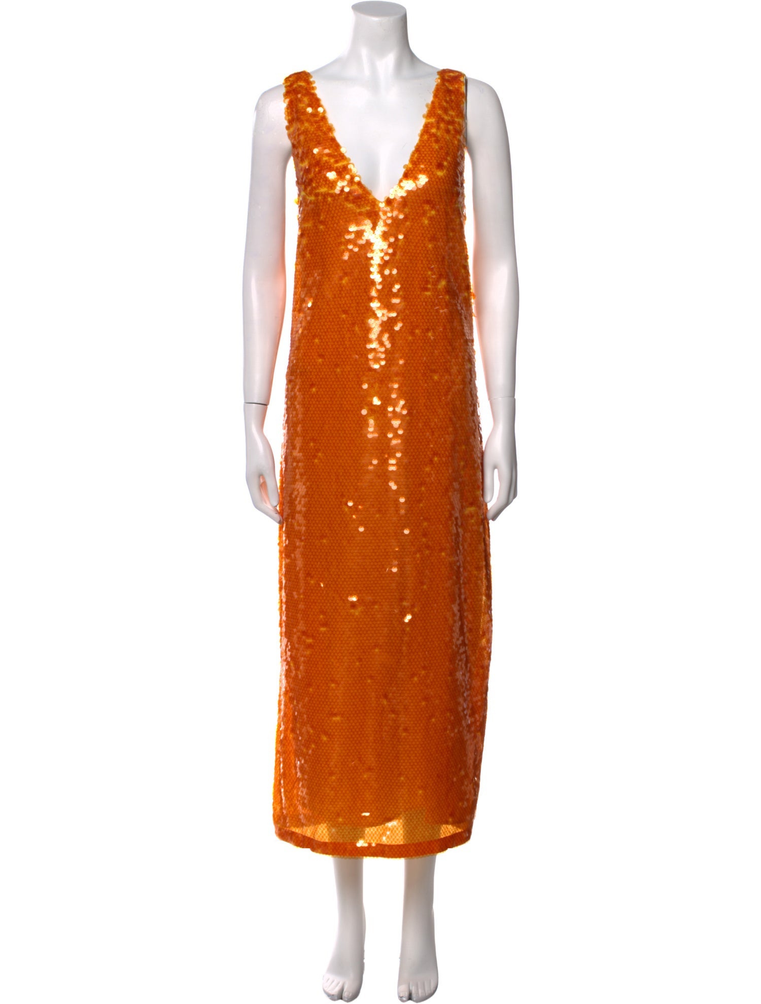 Eckhaus Latta V-Neck Long Dress w/ Tags