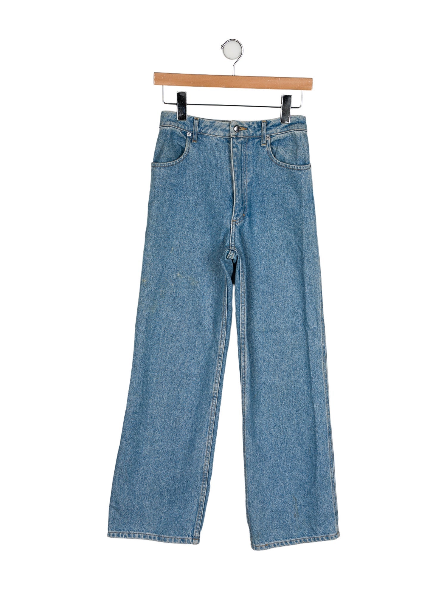 Eckhaus Latta High-Rise Wide Leg Jeans