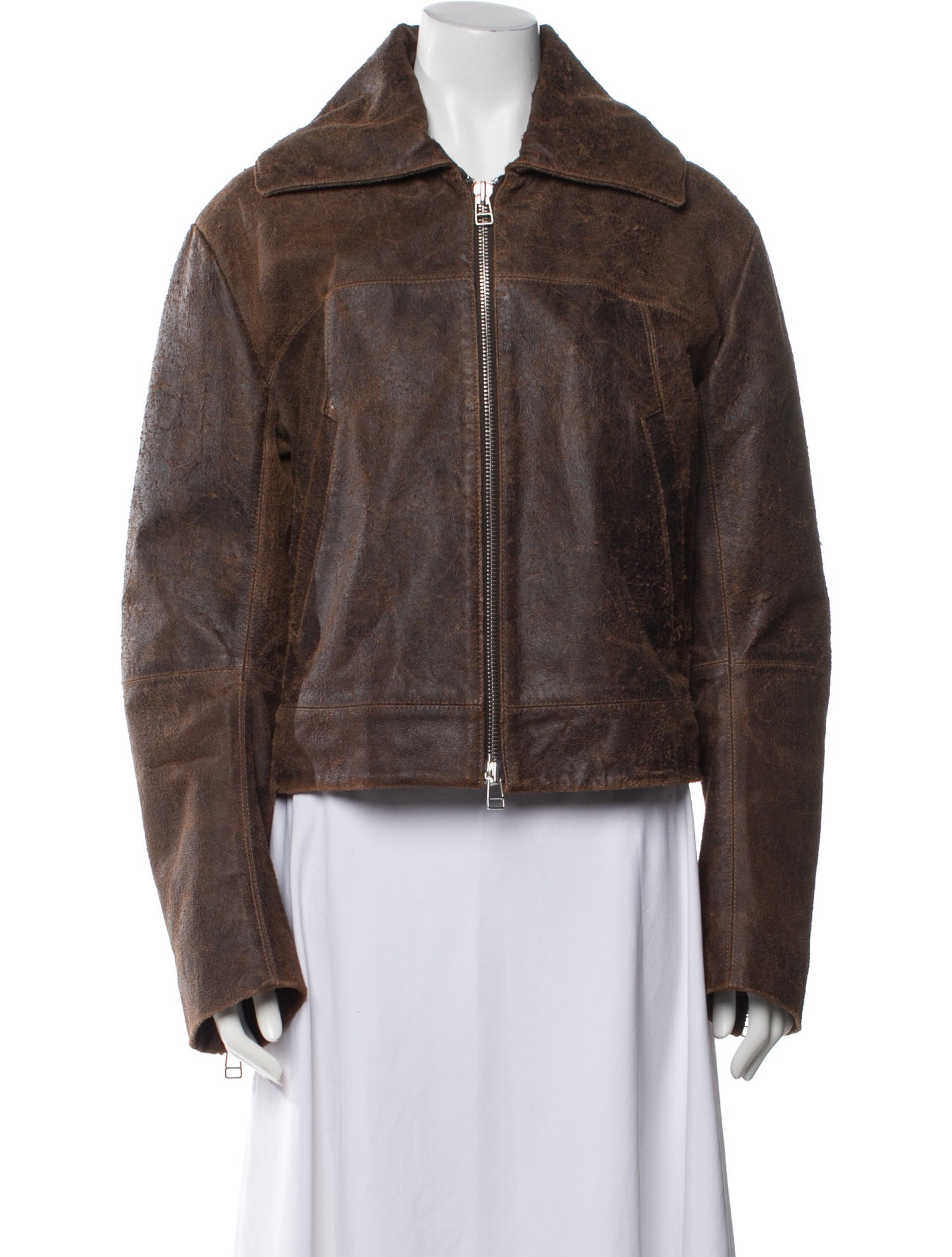 Eckhaus Latta Leather Jacket