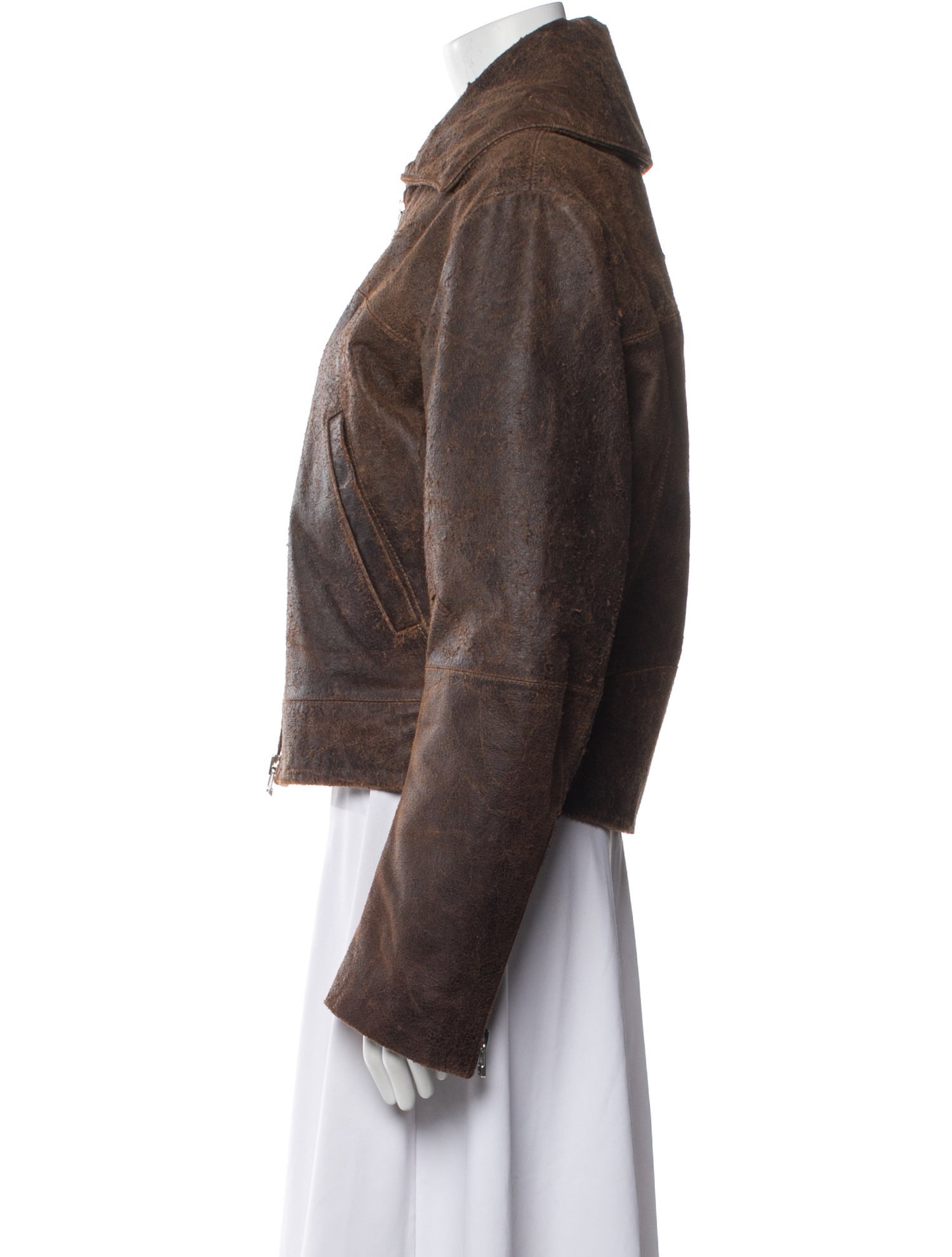 Eckhaus Latta Leather Jacket