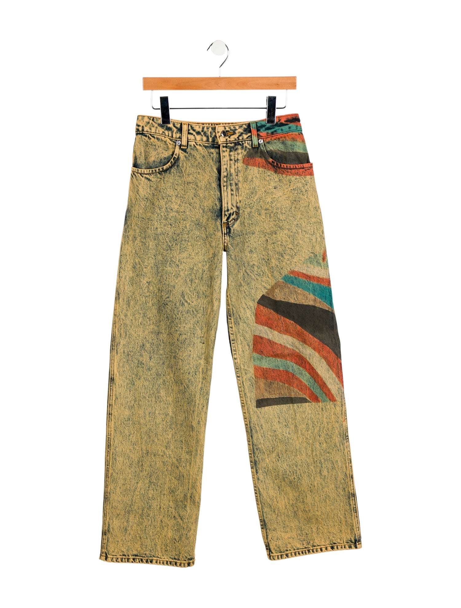 Eckhaus Latta High-Rise Wide Leg Jeans