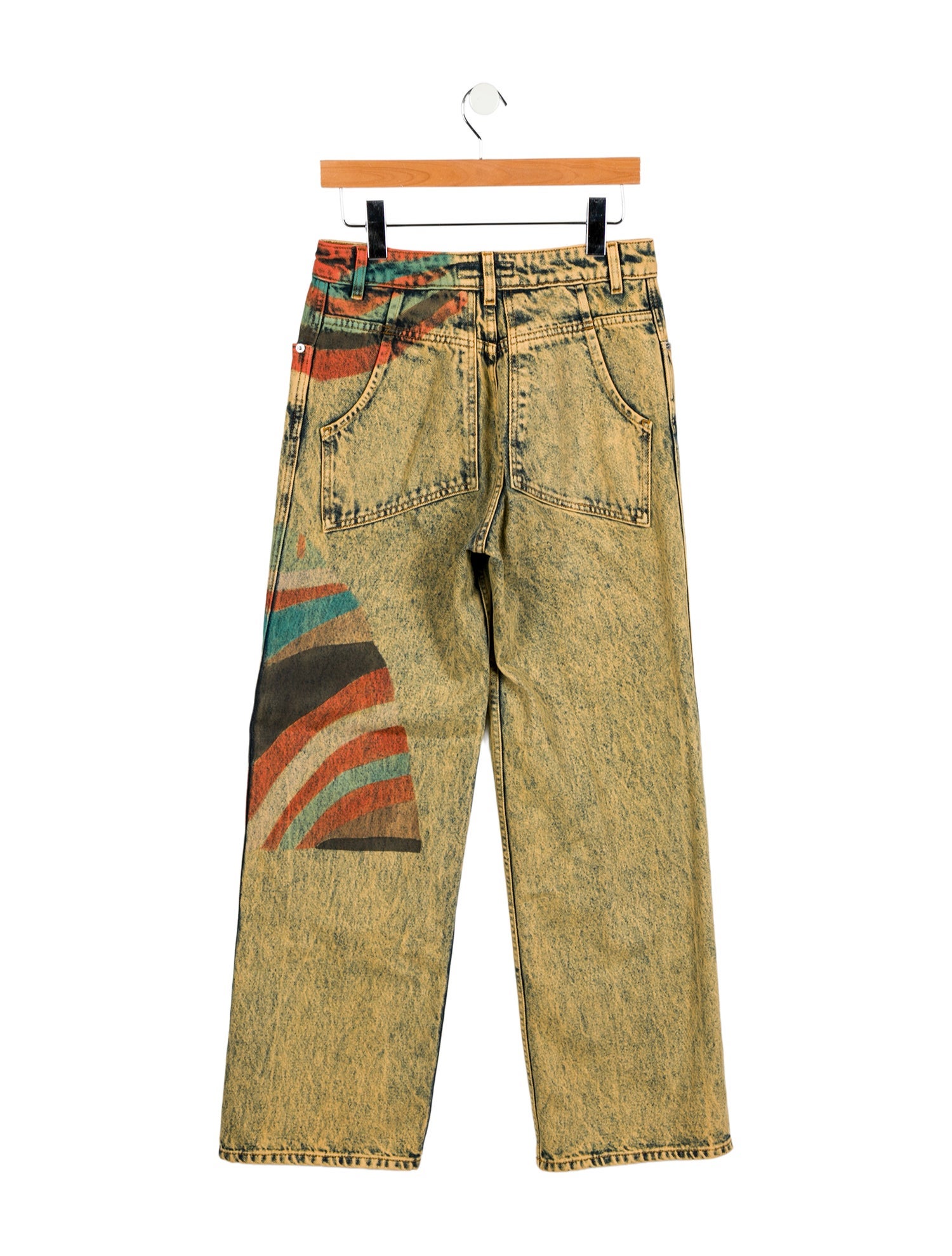 Eckhaus Latta High-Rise Wide Leg Jeans
