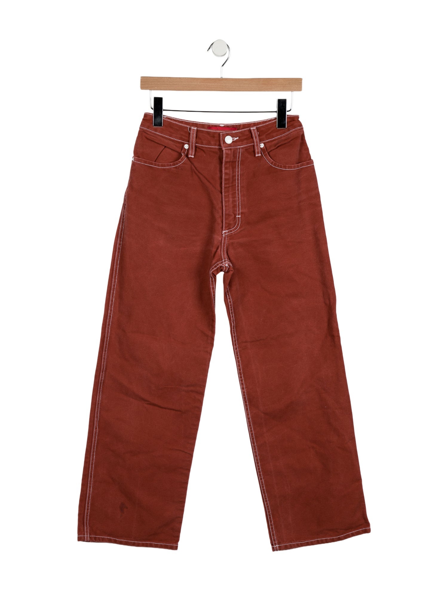 Eckhaus Latta High-Rise Wide Leg Jeans