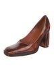 Eckhaus Latta Leather Animal Print Pumps