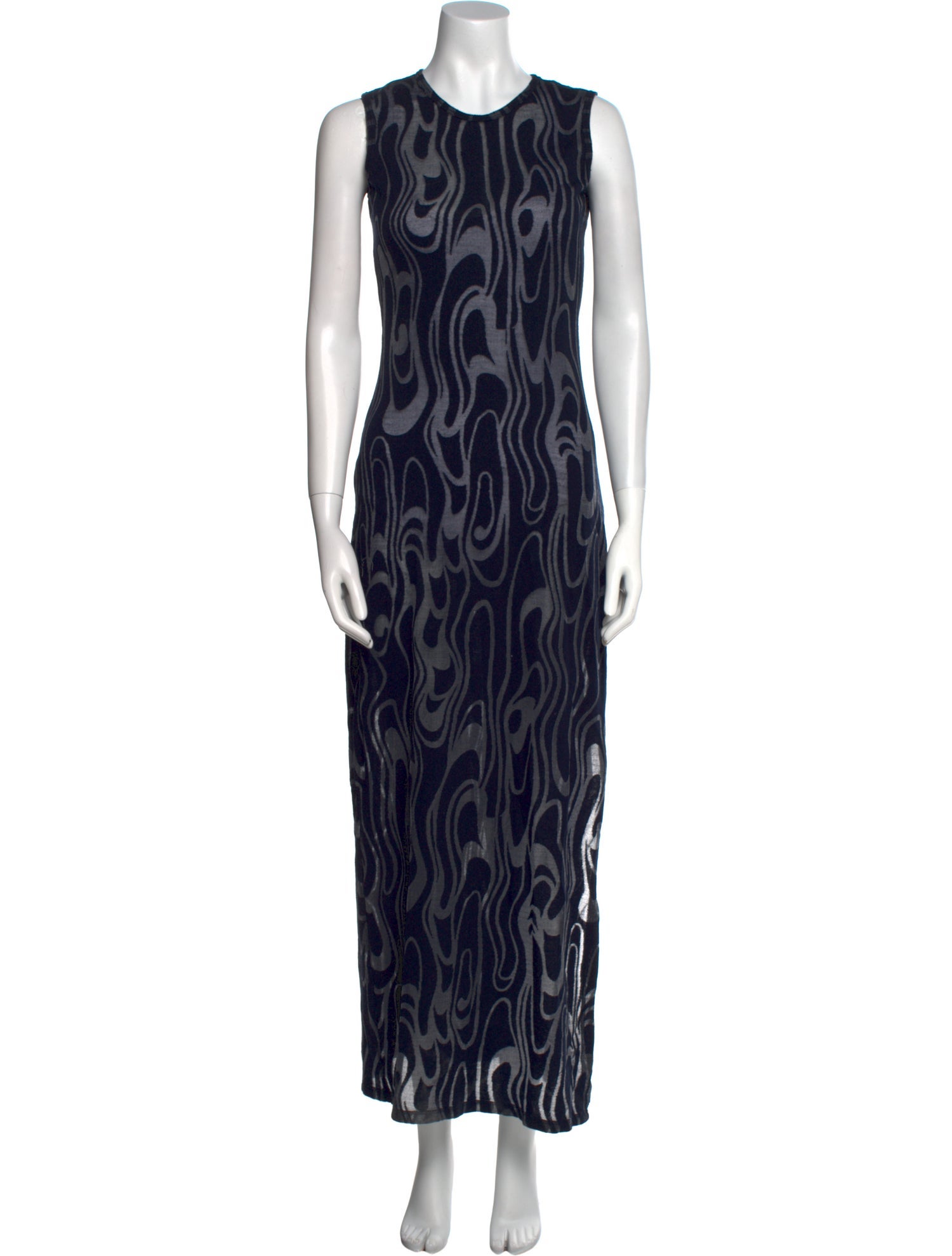 Eckhaus Latta Printed Long Dress