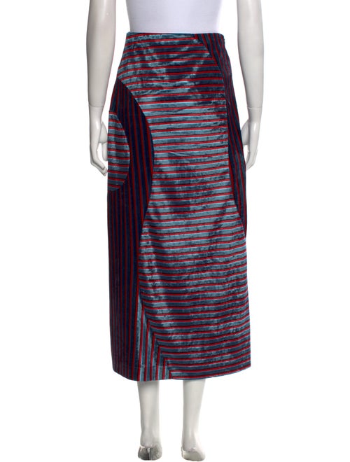 Eckhaus Latta Striped Midi Length Skirt