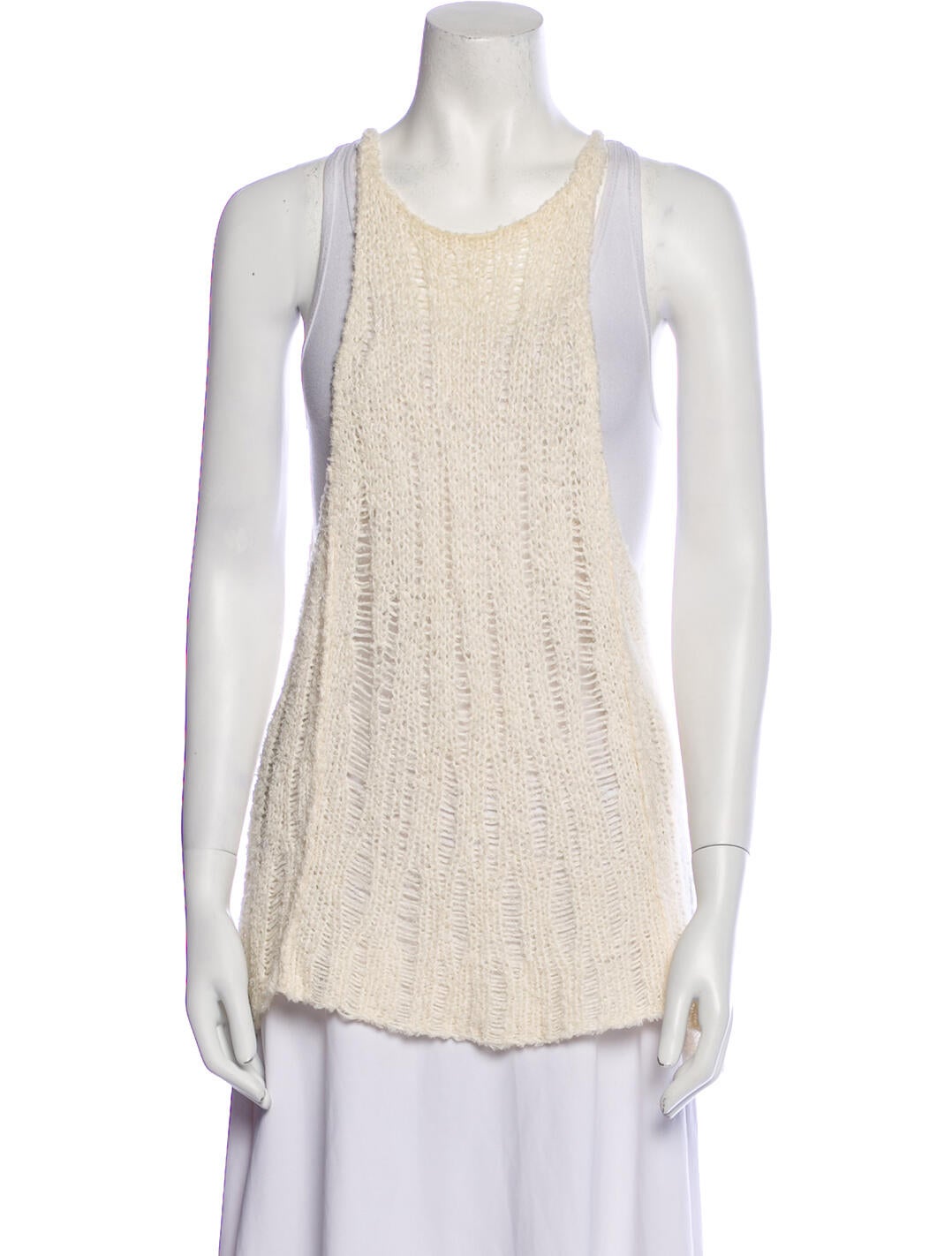 Eckhaus Latta Scoop Neck Sleeveless Top