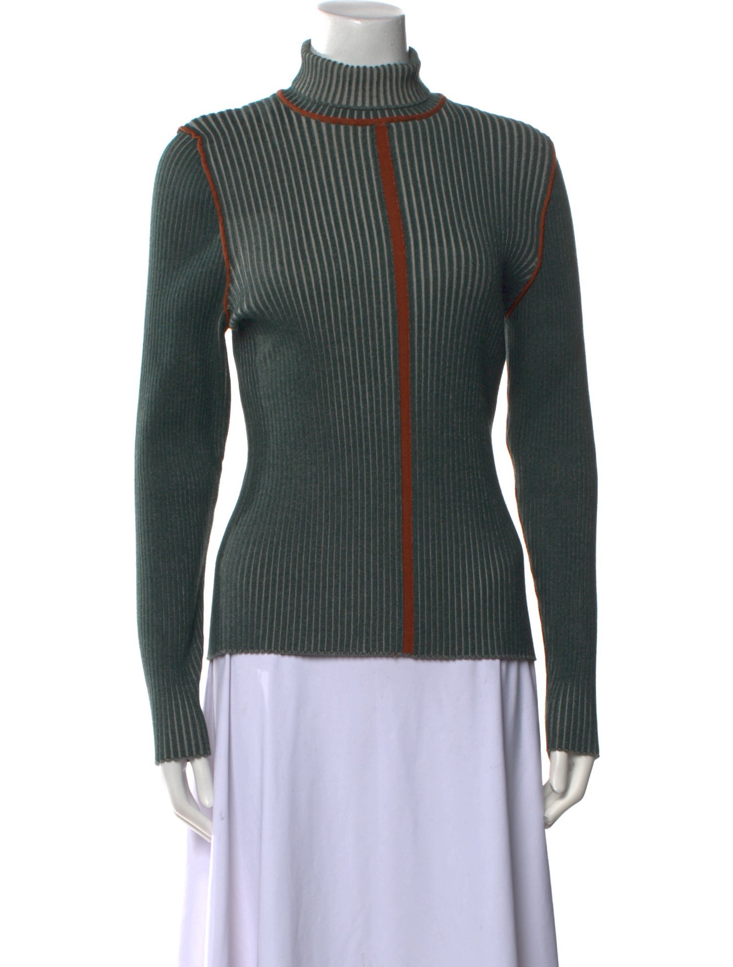 Eckhaus Latta Striped Turtleneck Sweater