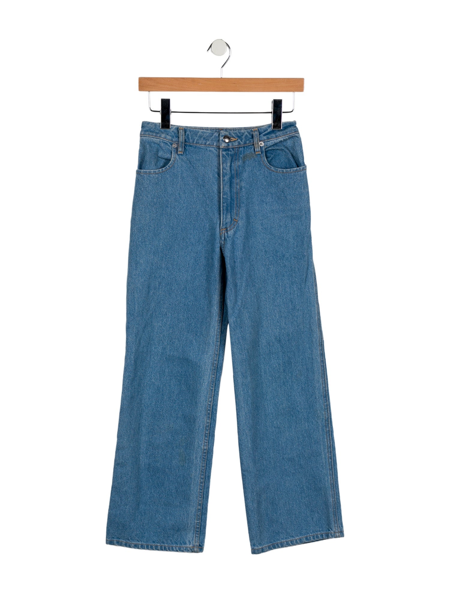 Eckhaus Latta High-Rise Wide Leg Jeans
