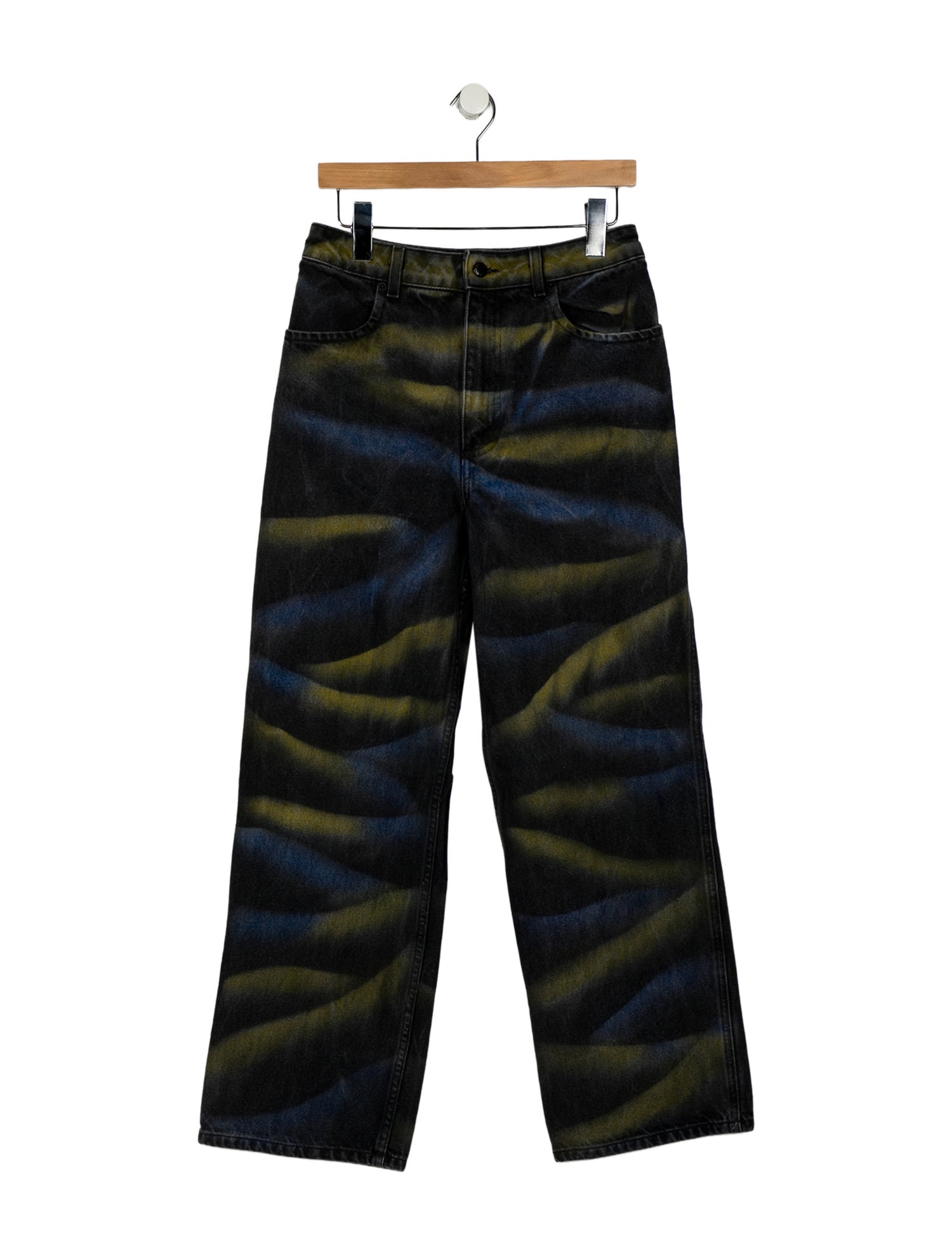 Eckhaus Latta High-Rise Wide Leg Jeans