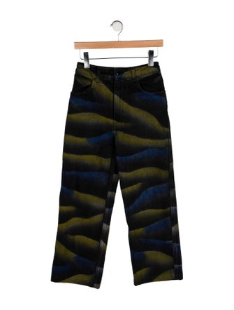 Eckhaus Latta High-Rise Wide Leg Jeans