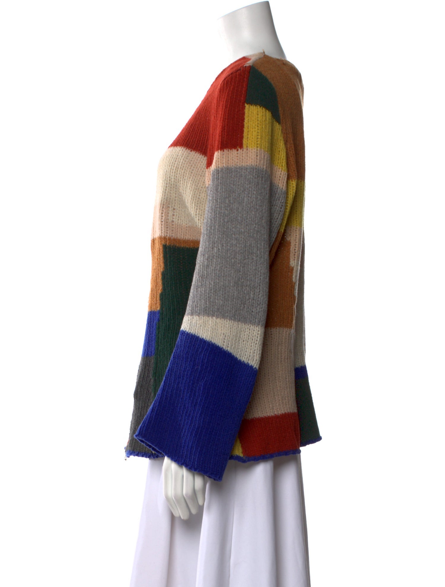 Eckhaus Latta Wool Striped Sweater