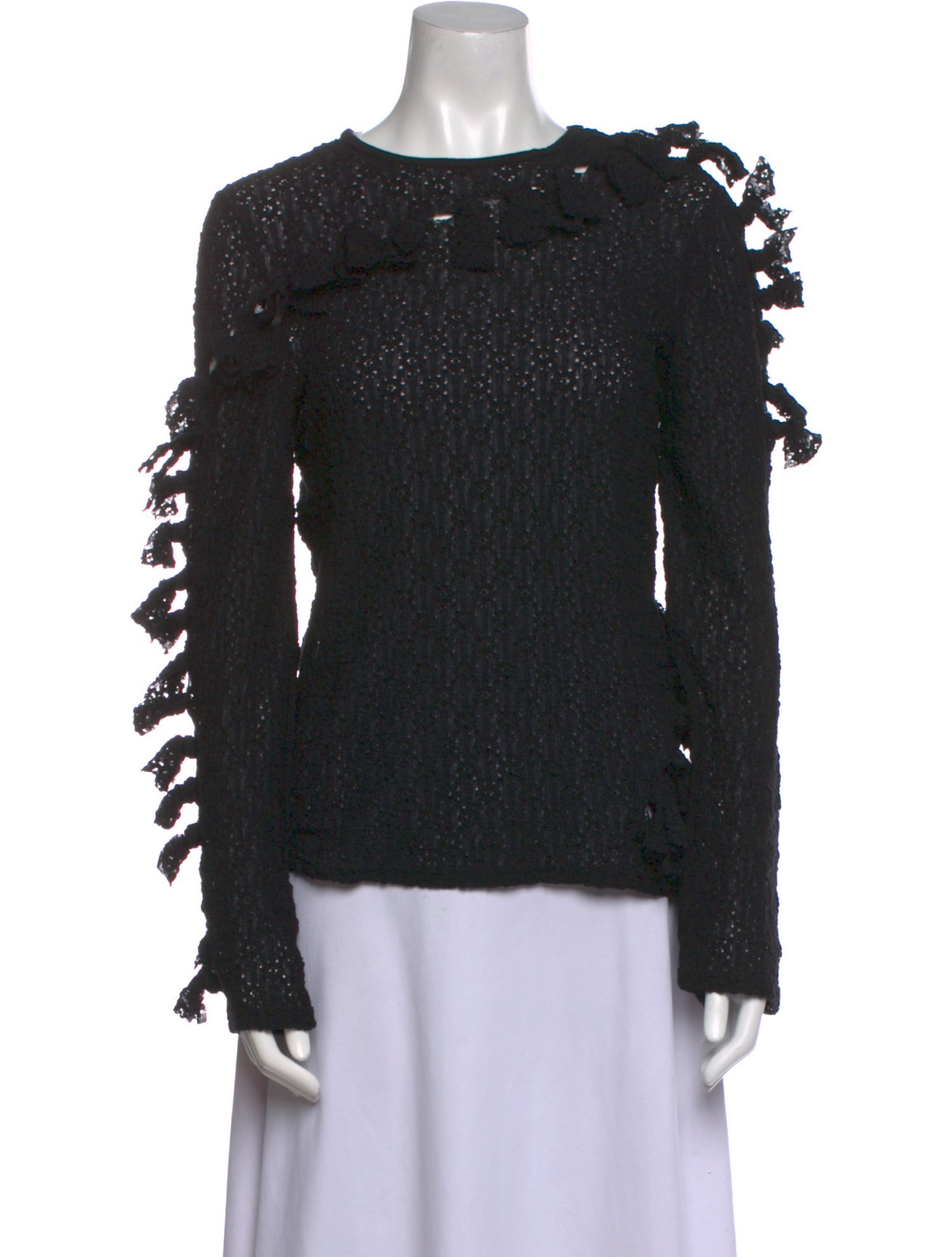 Eckhaus Latta Scoop Neck Long Sleeve Blouse w/ Tags