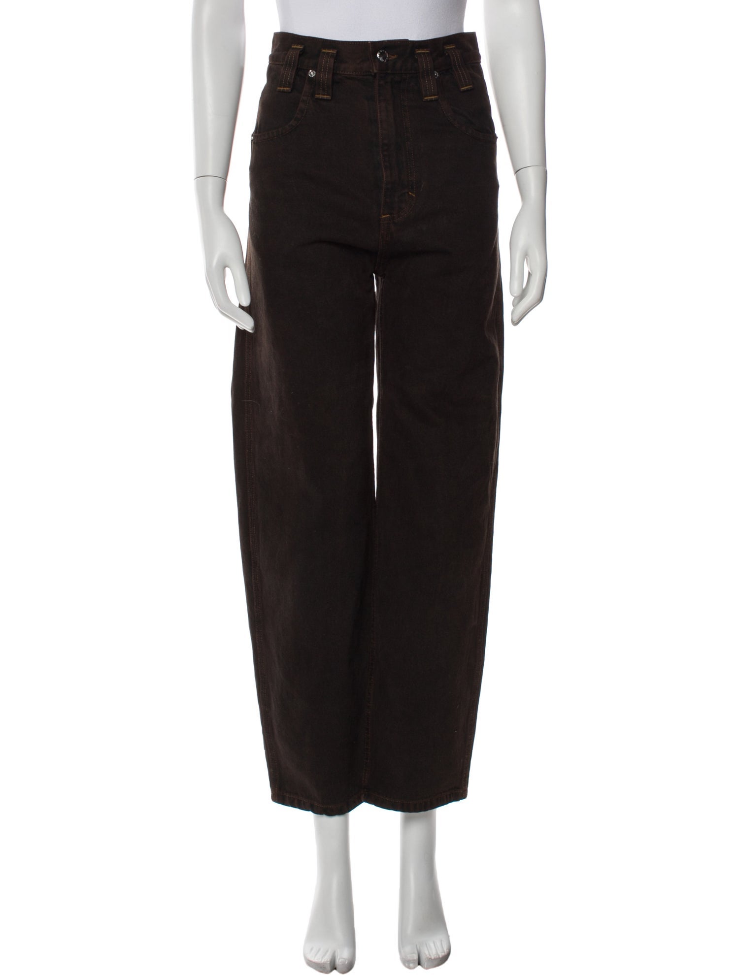 Eckhaus Latta High-Rise Straight Leg Jeans