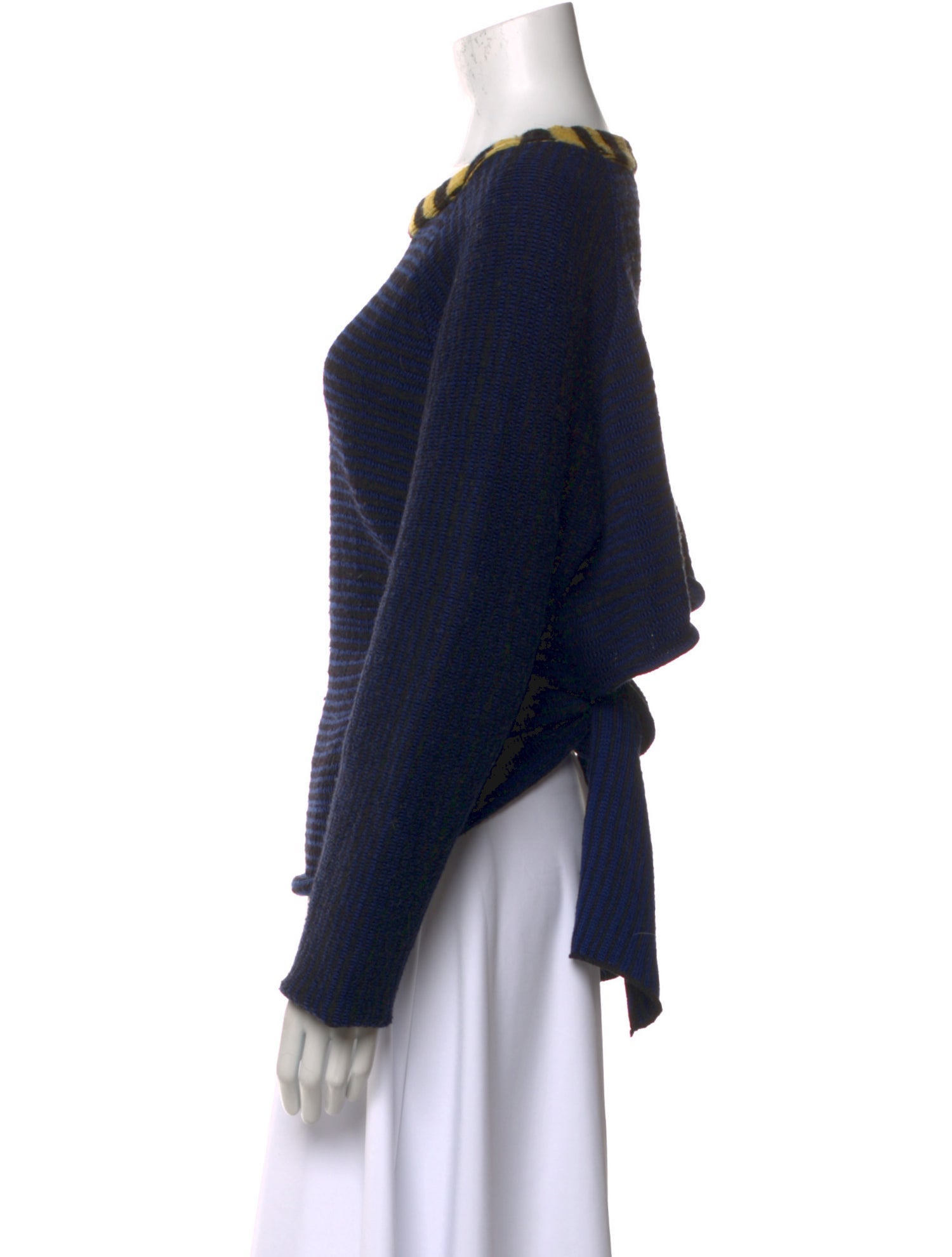 Eckhaus Latta Merino Wool Bateau Neckline Sweater