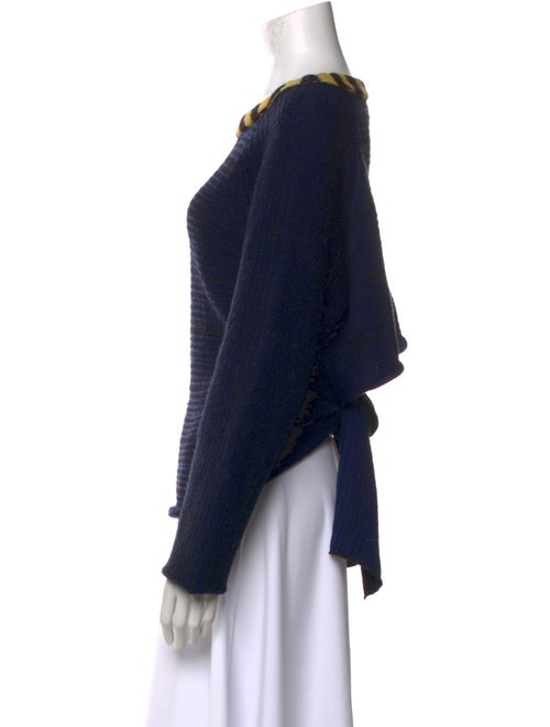 Eckhaus Latta Merino Wool Bateau Neckline Sweater