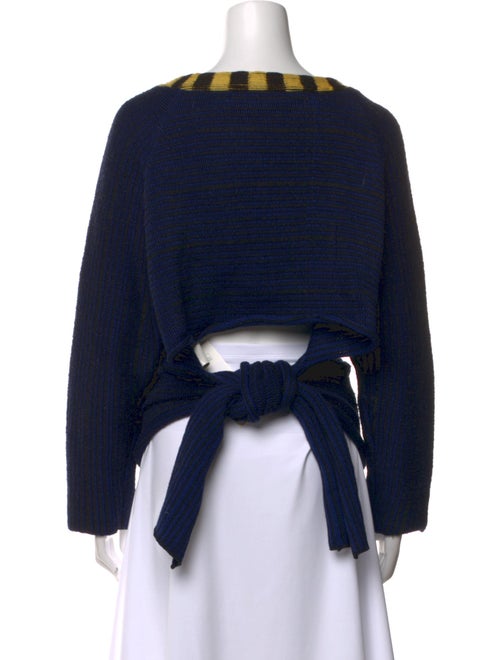 Eckhaus Latta Merino Wool Bateau Neckline Sweater