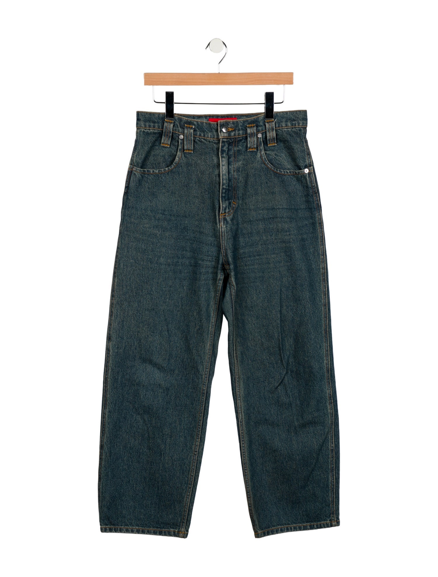 Eckhaus Latta High-Rise Wide Leg Jeans