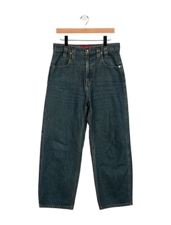 Eckhaus Latta High-Rise Wide Leg Jeans