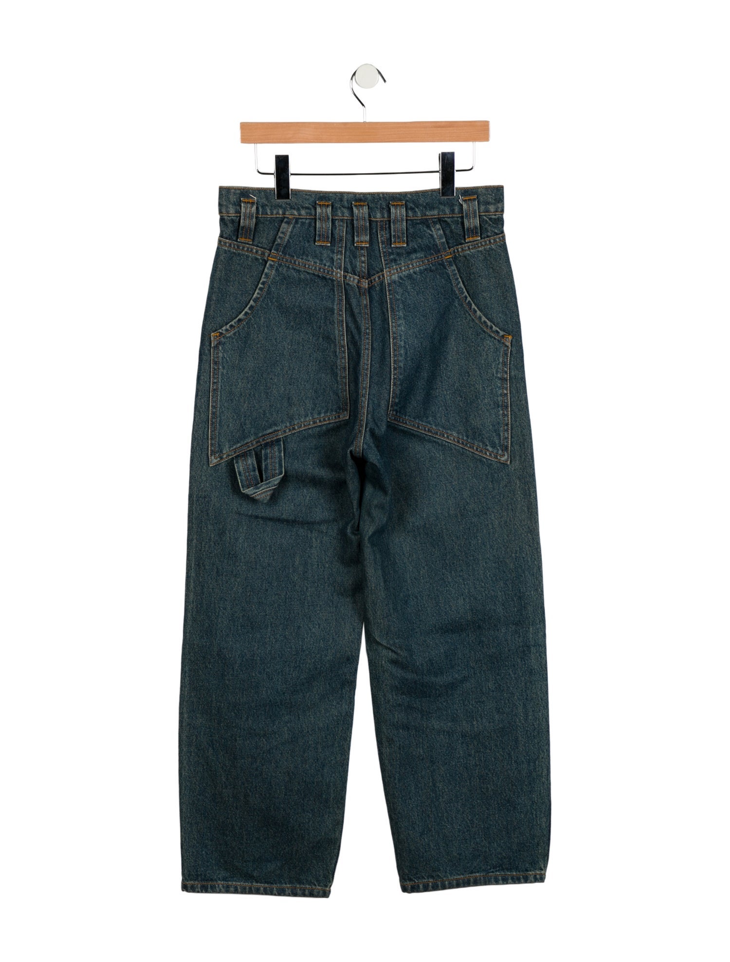 Eckhaus Latta High-Rise Wide Leg Jeans