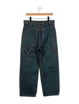 Eckhaus Latta High-Rise Wide Leg Jeans